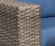 CabanaCoast® Customizable Louvre Wicker Outdoor Loveseat-4