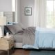 Olliix by Sleep Philosophy Grey Full 300 Thread Count Liquid Cotton Sheet Set-3