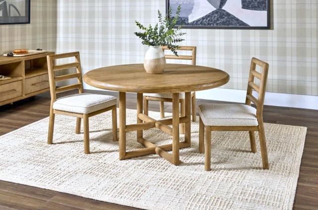 Modus Furniture Dorsey Ricotta Ladder Back Dining Side Chair-1