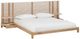 Modus Furniture Tanner Flaxen Wall Full Panel Bed with Integrated Nightstands-0