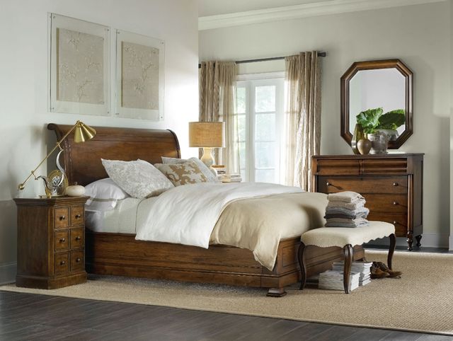 Hooker® Furniture Archivist Soft Casual Queen Sleigh Bed-1