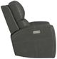 Flexsteel® Linden Charcoal Power Swivel Gliding Recliner with Power Headrest, Lumbar, Heat and Massage-3