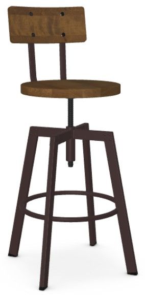 Amisco Customizable Architect Adjustable Corkscrew Stool-0
