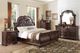 Homelegance® Cavalier Brown/Dark Cherry Eastern King Sleigh Bed-1