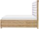Legacy Classic Torrance Aged Driftwood California King Channeled Upholstered Panel Storage Bed-2