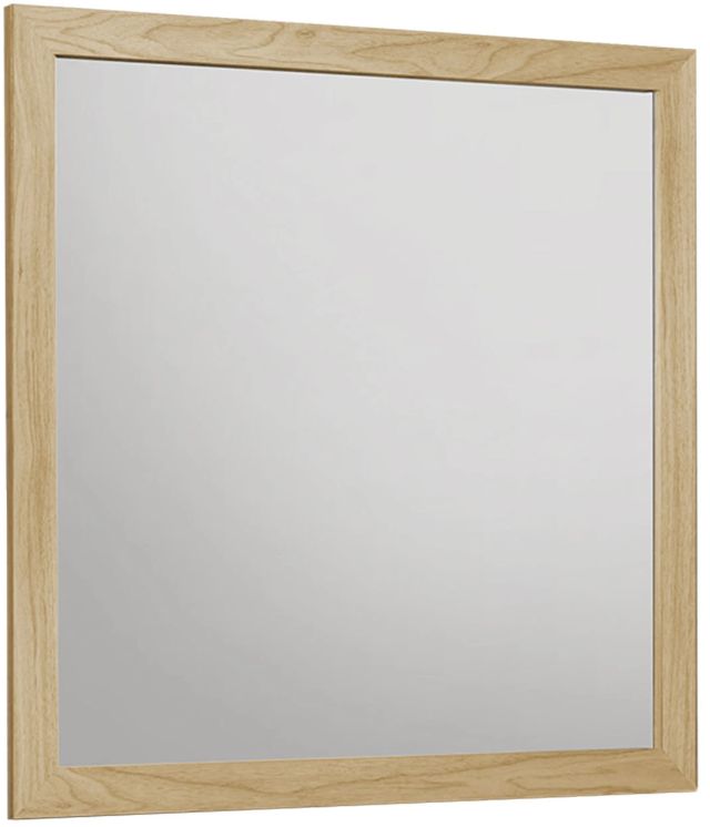 Monarch Specialties Inc. Light Oak Wall Mirror-0