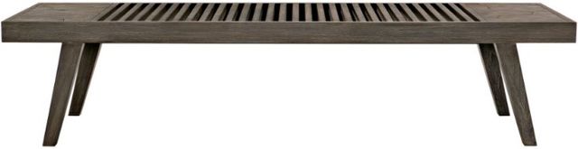 Bernhardt Madura Gray/Smoked Truffle Outdoor Bench-4