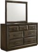 Coaster® Atlas Dark Oak Dresser and Mirror Set-0