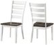 Intercon Kona Gray/White Ladder Back Dining Side Chair-2