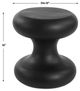 Uttermost® Robles Matte Black Faux Stone Indoor-Outdoor Accent Table-2
