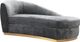TOV Furniture Adele Slub Grey Chaise-1