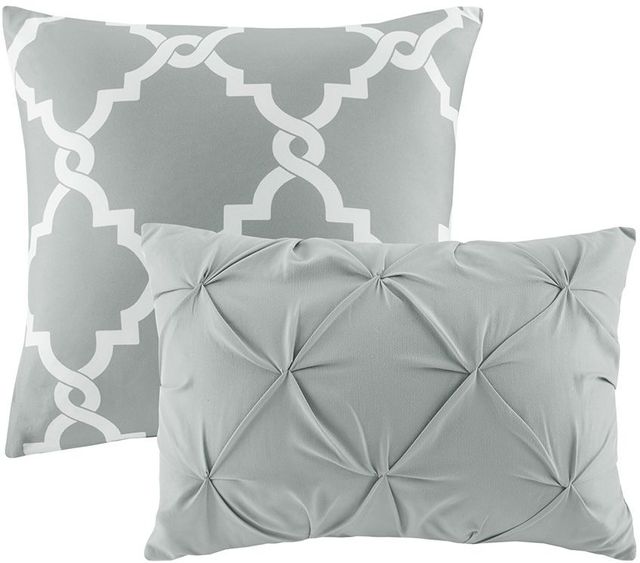 Olliix by Madison Park Essentials 5 Piece Grey King/California King Kasey Reversible Comforter Set-4