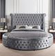 Furniture of America® Sansom 4-Piece Gray Queen Sleigh Bedroom Set-1