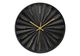 Monarch Specialties Inc. Black 12" Wall Clock with Gold Time Markers-0