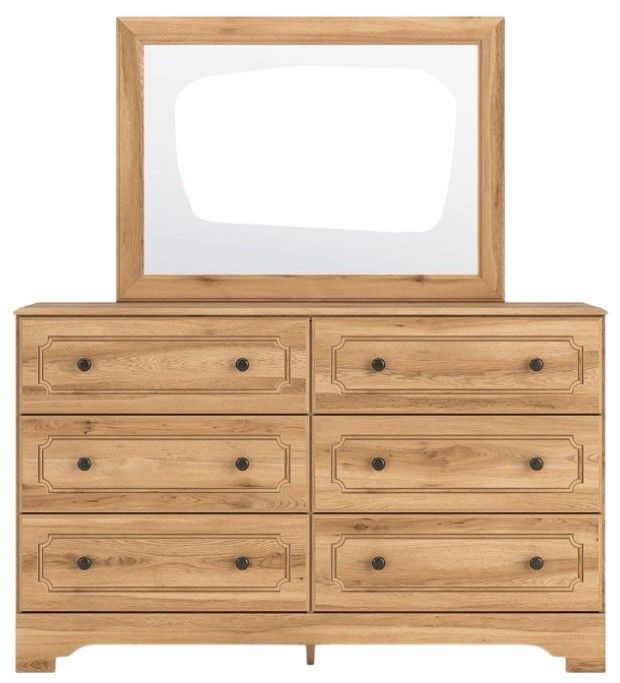 Signature Design by Ashley® Aleaport Warm Brown Dresser and Mirror-1