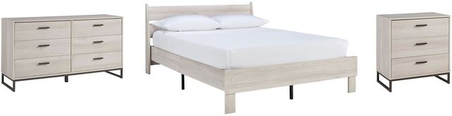 Signature Design by Ashley® Socalle 3-Piece Natural Queen Platform Bed Set-0