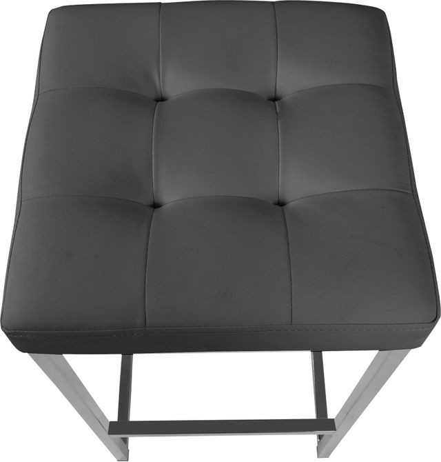 Meridian Furniture Nicola Gray Faux Leather Counter Stool-2