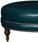 Mayo Furniture Customizable Leather Table Ottoman with Nailhead Trim-1