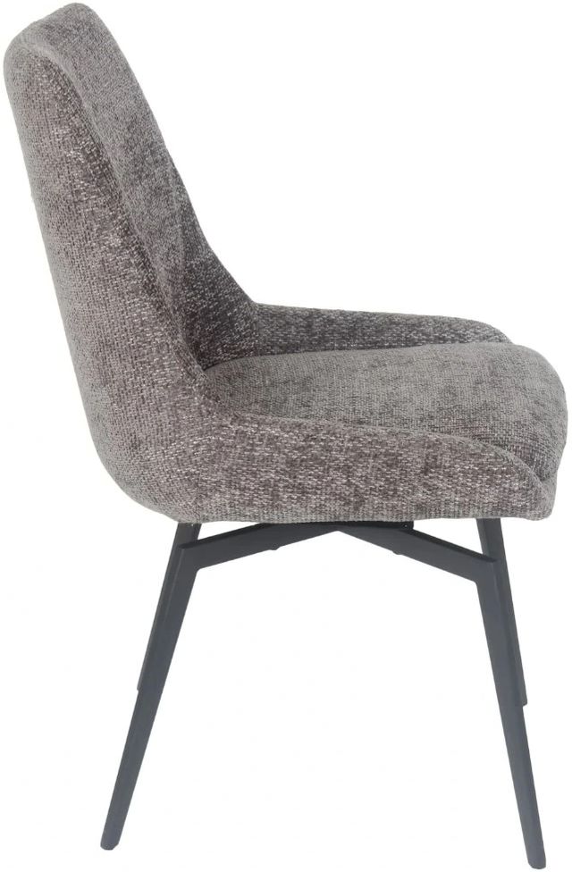 Modus Furniture CEO Oyster Upholstered Swivel Dining Side Chair-3