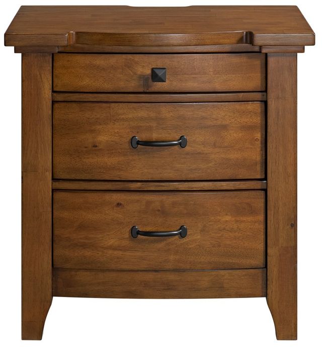 Elements International Gage Chestnut Nightstand-1