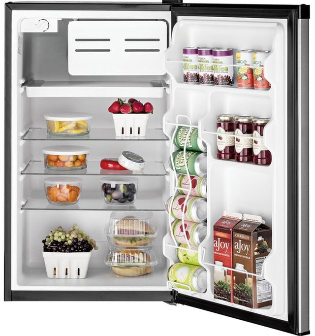 GE® 20" 4.4 Cu. Ft. CleanSteel® Compact Refrigerator-2
