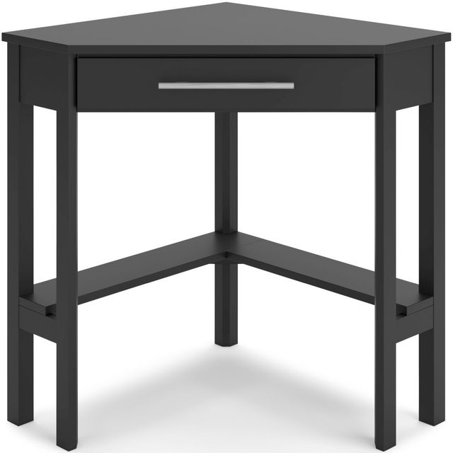 Signature Design by Ashley® Otaska Black Home Office Corner Desk-3