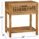 Bassett Mirror Pentak Natural Chairside End Table-2