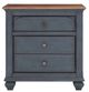 Legends Home Americana Blue Denim/Whiskey Nightstand-0