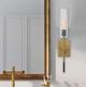 Uttermost® Telesto Black/Brass Sconce-1