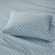 Olliix by True North by Sleep Philosophy Blue Geo King Cozy 100% Cotton Flannel Printed Sheet Set-2