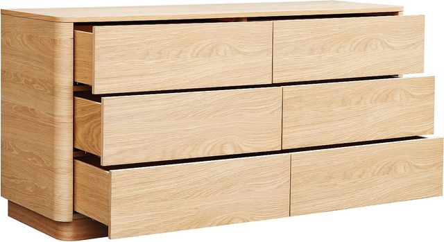 Moe's Home Collection Round Off Light Oak Brown Dresser-1