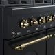 FORNO® Antico Series Alta Qualita 48" Black Pro Style Gas Range-4