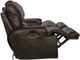 Catnapper® Wembley Chocolate Leather Power Lay Flat Reclining Console Loveseat with Power Adjustable Headrest-4
