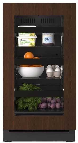 U-Line® Seamless Collection 18" 3.5 Cu. Ft. Panel Ready Refrigerator with Glass Door-2
