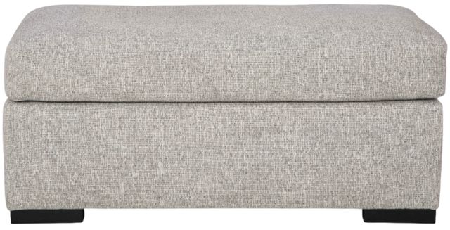 Benchcraft® Evansley Pewter Ottoman-1