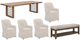 Liberty Furniture Shaker Lakes 6-Piece Harvest Brown/Taupe Double Pedestal Table Set-0