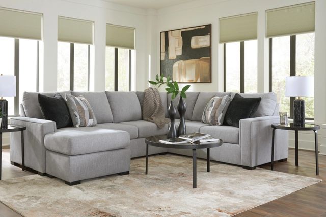 Benchcraft® Lakepoint 2-Piece Nickel Left-Arm Facing Sectional and Chaise-1