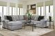 Benchcraft® Lakepoint 2-Piece Nickel Left-Arm Facing Sectional and Chaise-1