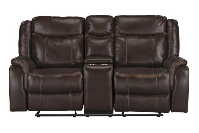 Inspired Home 422 Avalon Chocolate Manual Reclining Loveseat-4