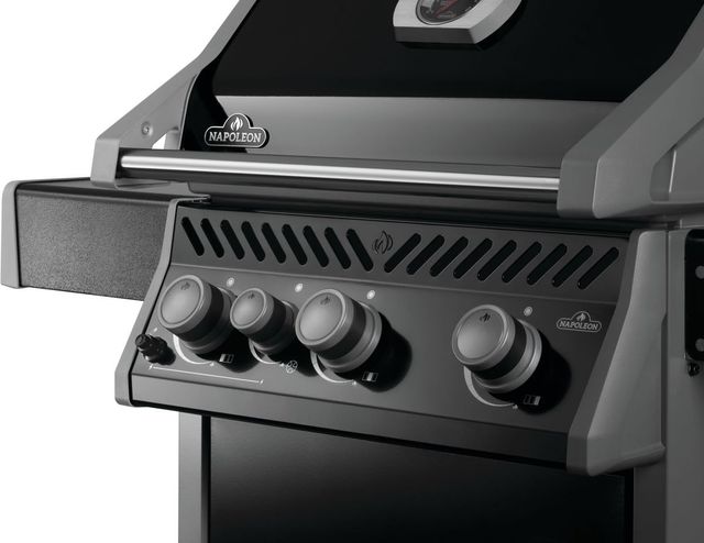 Napoleon Rogue® 425 SB 3-Burner Black Freestanding Liquid Propane Grill with Range Side Burner-2