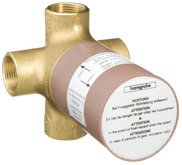 Hansgrohe Gold Rough Quattro 3-Way Diverter-0