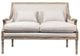 Forty West Ashley White Settee-2