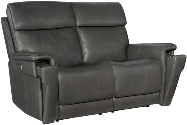 Hooker® Furniture MS Lyra Sahara Dorian Gray Zero Gravity Power Reclining Loveseat with Power Headrest and Lumbar-4