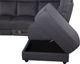 GoBerce® 2 Piece Gray Manual Reclining Right-Arm Facing Sectional and Chaise-3