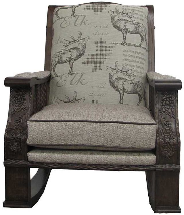 Marshfield Furniture Pine Creek Black/Gray Rocker Chair-1