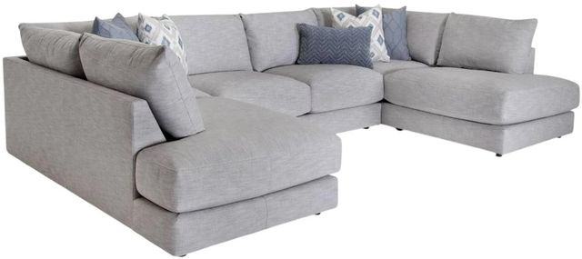 Franklin™ Indy 3-Piece Hartsdale Pewter U-Shape Chaise Sectional-0