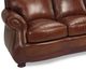USA Premium Leather Furniture 9055 Brandy Gator All Leather Sofa-2