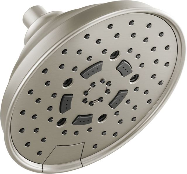 Brizo Essential™ Brilliance® Luxe Nickel® Classic Round H2Okinetic® Multi-Function Wall Mount Shower Head-0