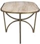 Furniture Classics Beale Marble Top Coffee Table with Gold Base-2