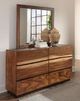 Coaster® Winslow Smoked Walnut Dresser and Mirror-3